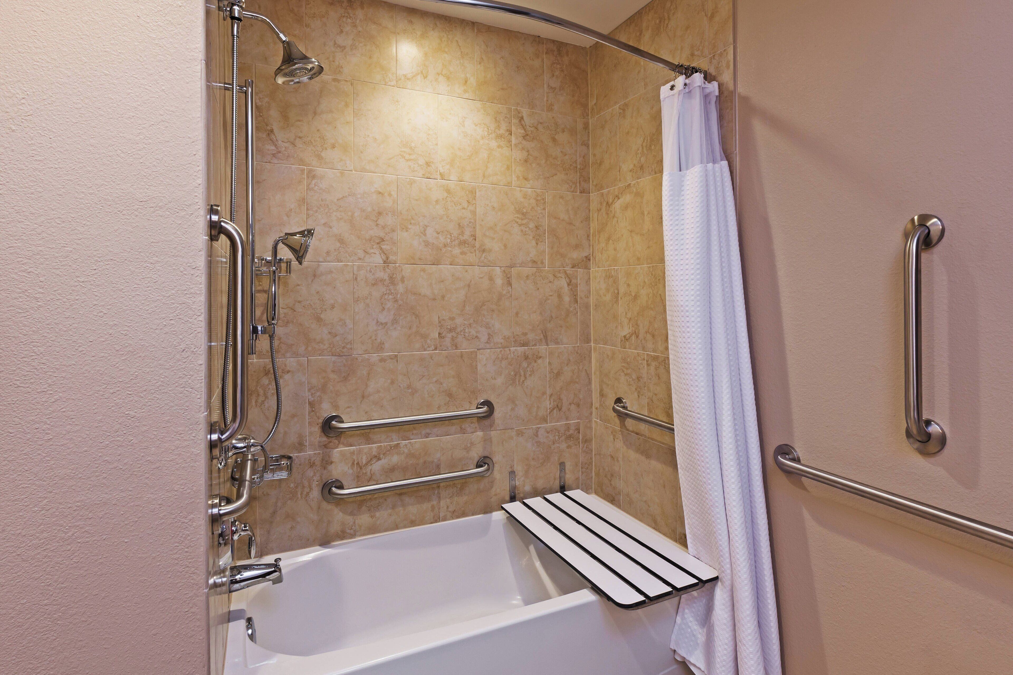 free toiletries, hair dryer, towels