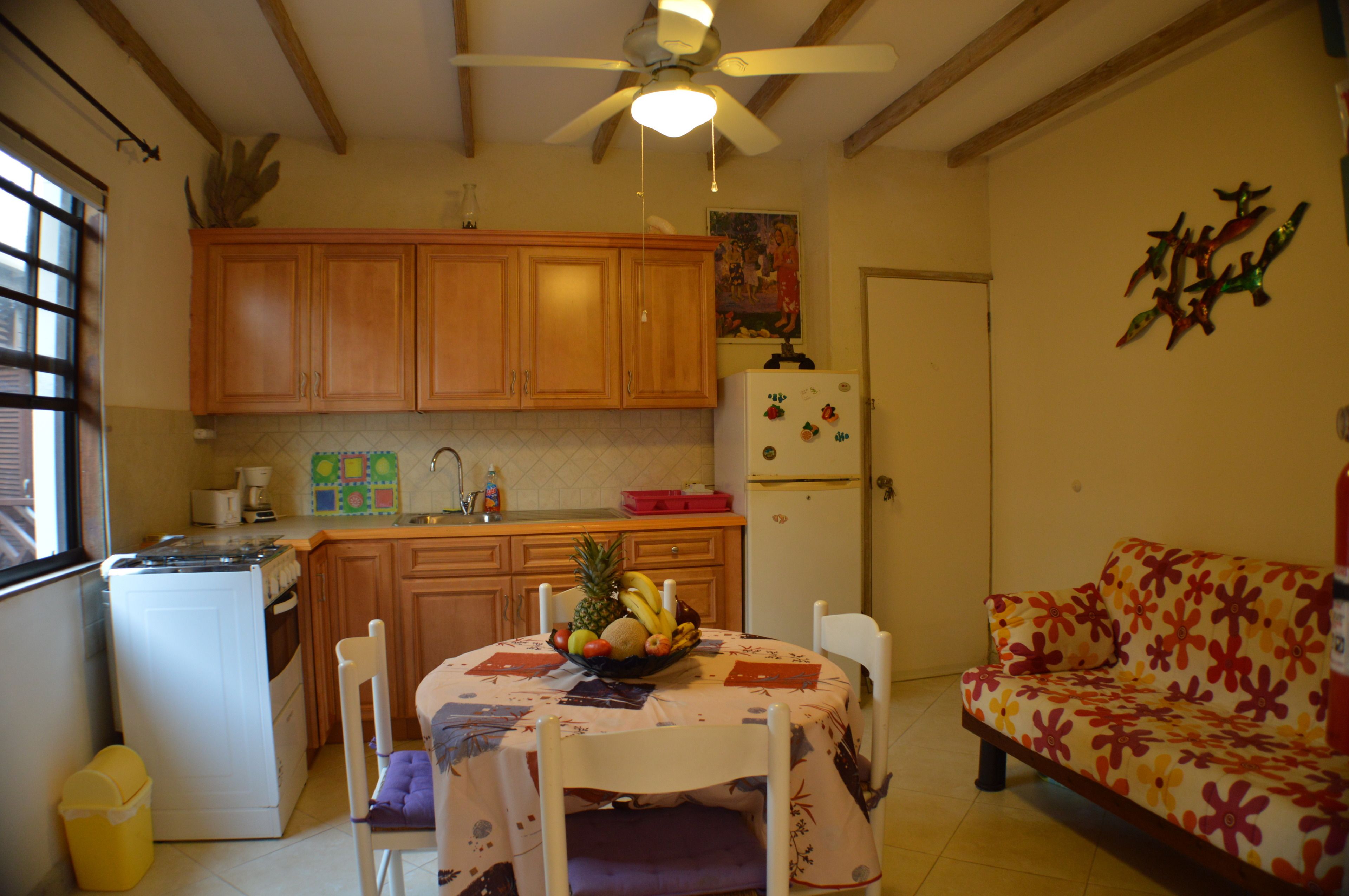 apartment, 1 bedroom, kitchen, partial sea view | private kitchen | fridge, microwave, coffee/tea maker, toaster