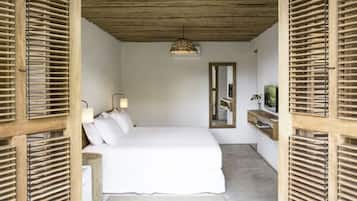 Quarto Standard Vista para o Jardim | Roupas de cama premium, cofres nos quartos