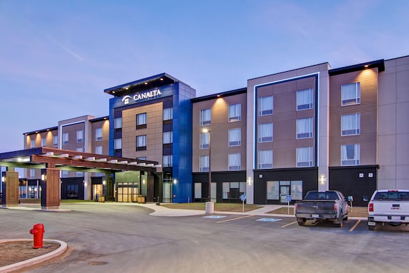 Front of property – evening/night