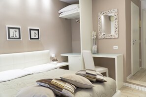 Double Room, Balcony | Premium bedding, minibar, in-room safe, individually decorated