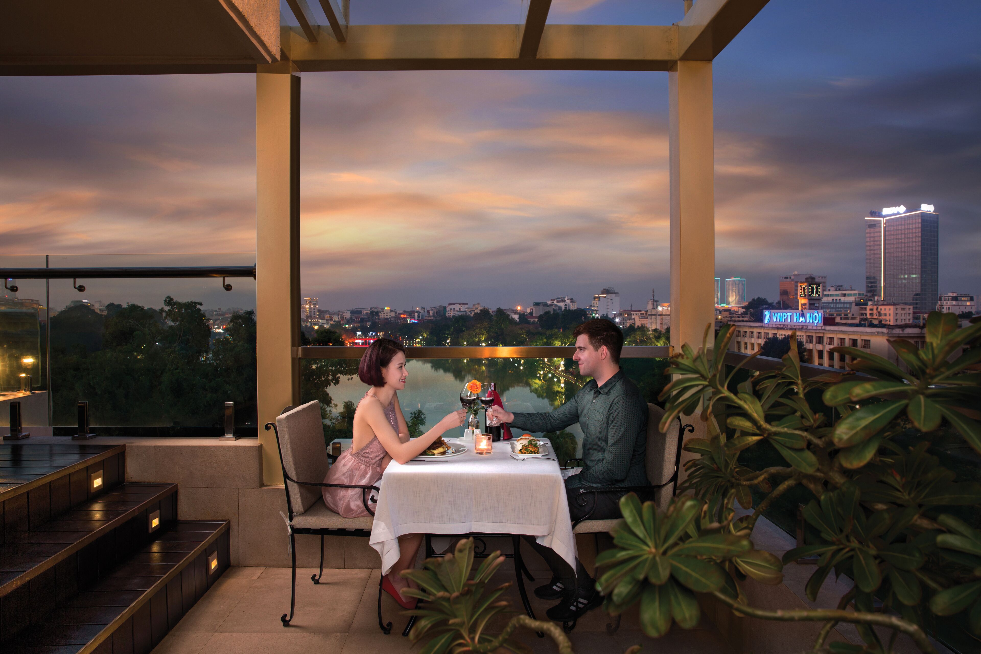 rooftop bar, garden views, open selected days