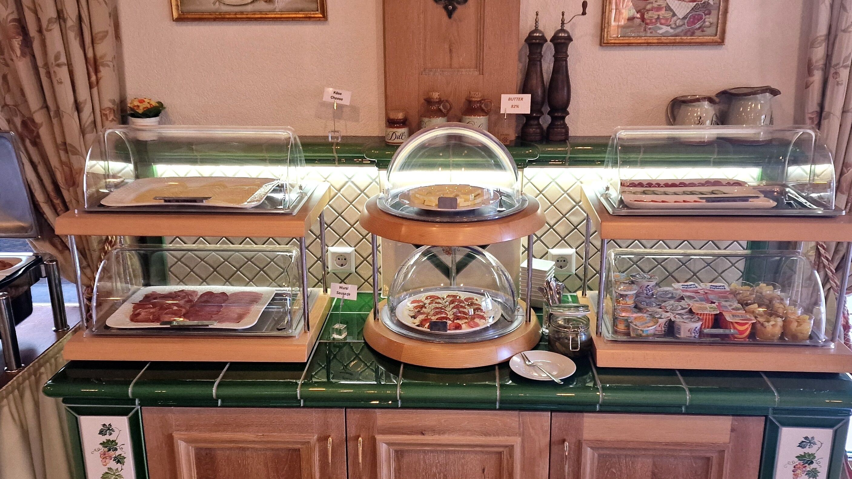 daily buffet breakfast (eur 14.50 per person)