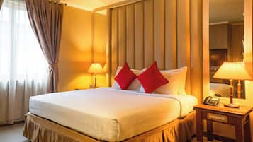 Dobbeltrom – deluxe, 1 soverom | Skrivebord, blendingsgardiner, lydisolert og strykejern/-brett