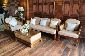 Lobby sitting area - Rustic River Boutique (Chiang Mai)