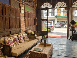 32-inch LCD TV with cable channels, TV - Rustic River Boutique (Chiang Mai)