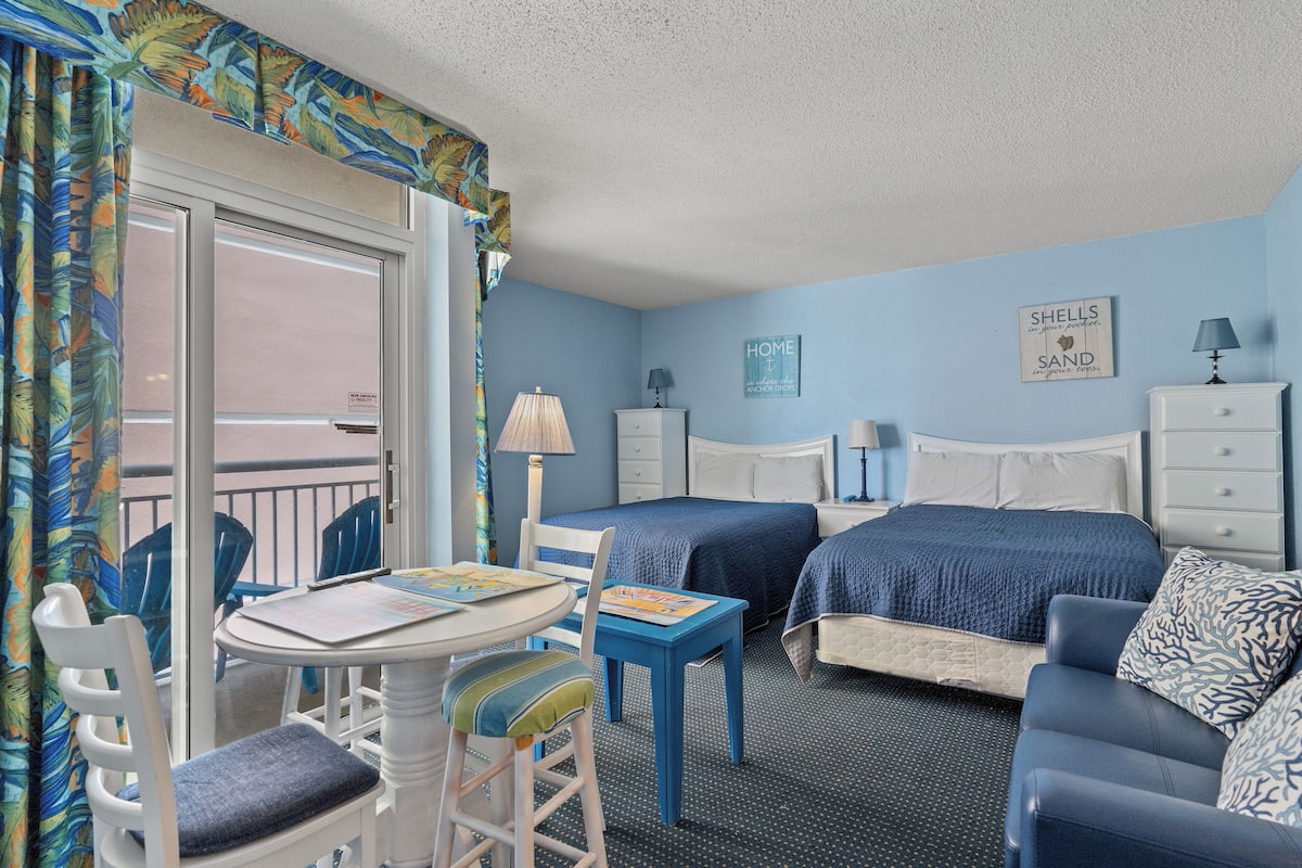 Studio, 2 Double Beds, Ocean View, Beachfront (1110) | 1 bedroom, individually decorated, individually furnished, free WiFi