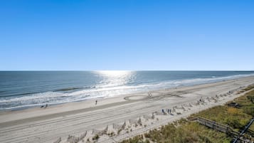 Condo, 2 Bedrooms, Fireplace, Oceanfront (601 - Corner Unit) | Balcony view