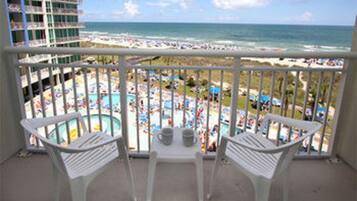 Condo, 1 Bedroom, Oceanfront | Balcony