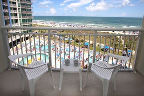Condo, 1 Bedroom, Oceanfront | Balcony