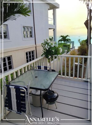 Apartament, 1 dormitori, balcó, vistes a la platja | Terrassa o pati