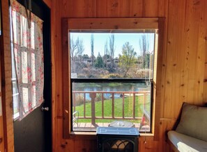 Hide-a-Way Cabin | Private kitchenette | Freezer, paper towels