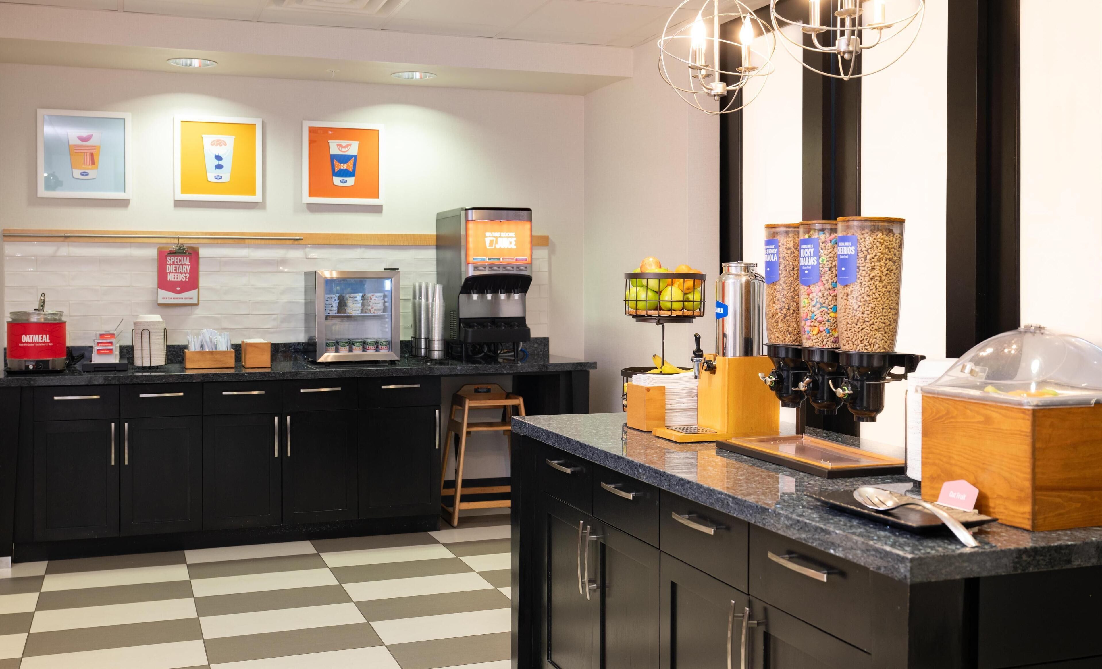 free daily buffet breakfast