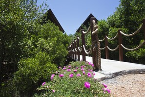 Chalet Confort, 1 très grand lit, vue lagon | 1 chambre, literie de qualité supérieure, minibar