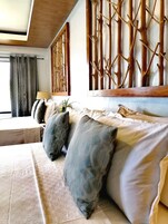 1 間睡房、高級寢具、記憶棉床墊、迷你吧