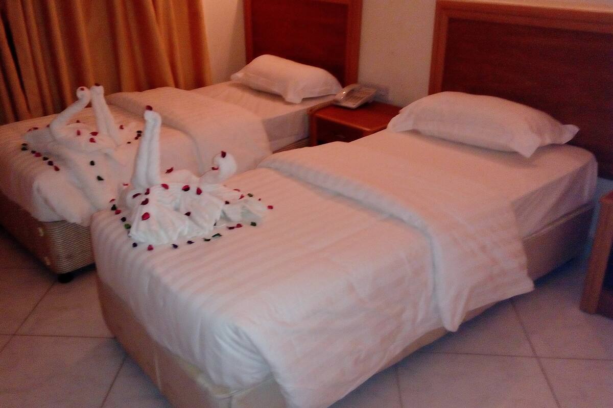 Cribs (free), rollaway beds (surcharge), WiFi (free)