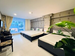 Comfort Room, Multiple Beds | Desk, soundproofing, free WiFi, bed sheets - Centana Saigon Hotel (Ho Chi Minh City)