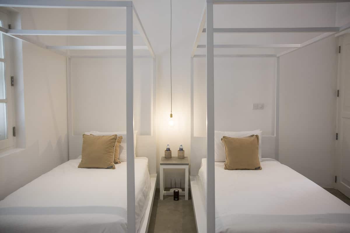 twin room with inland view | premium bedding, in-room safe, individually decorated