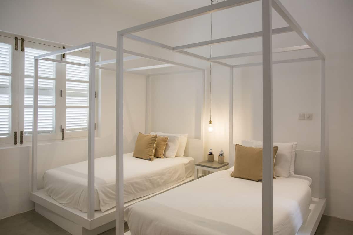 twin room with inland view | premium bedding, in-room safe, individually decorated