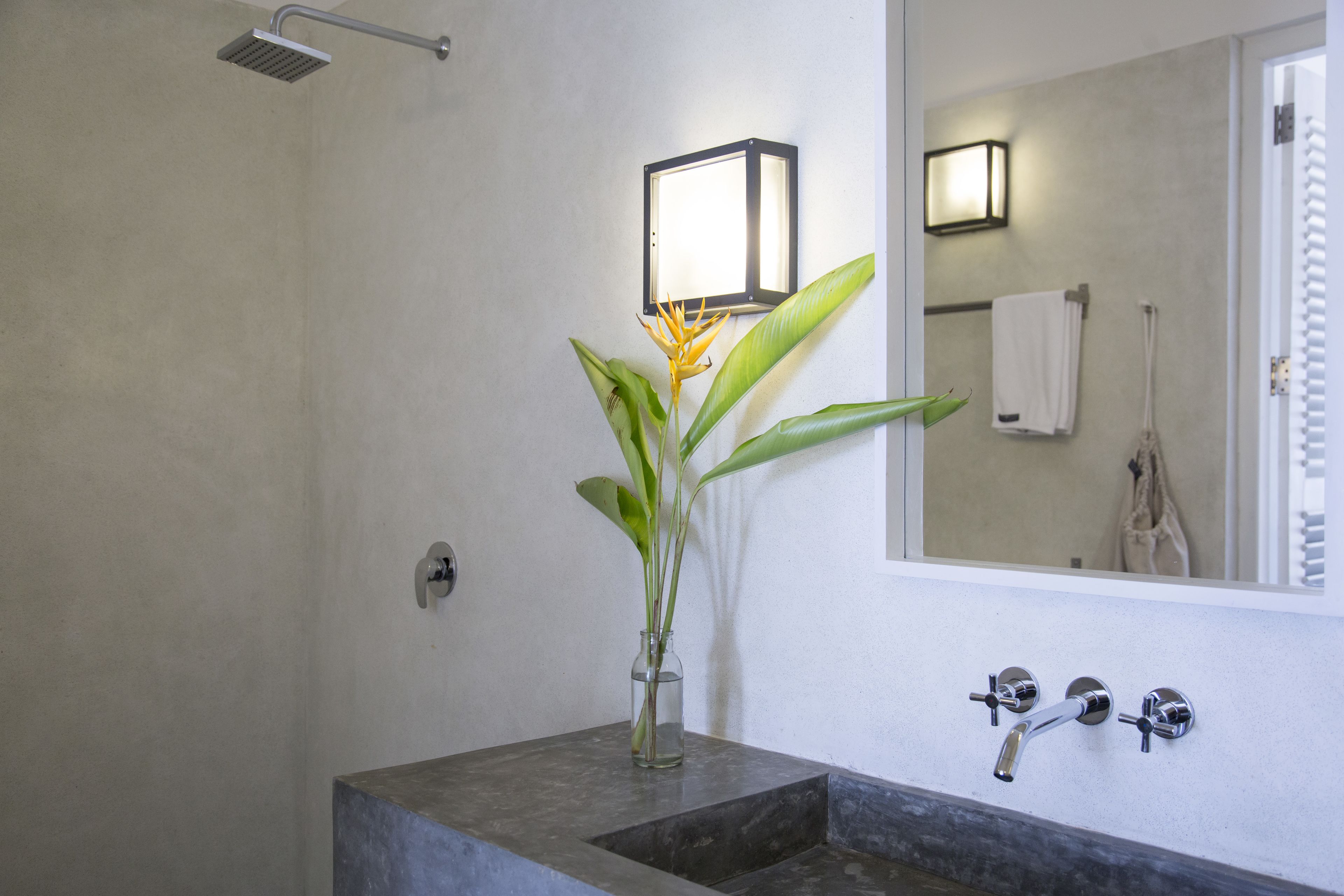 double bunk room | bathroom | shower, rainfall showerhead, free toiletries, hair dryer