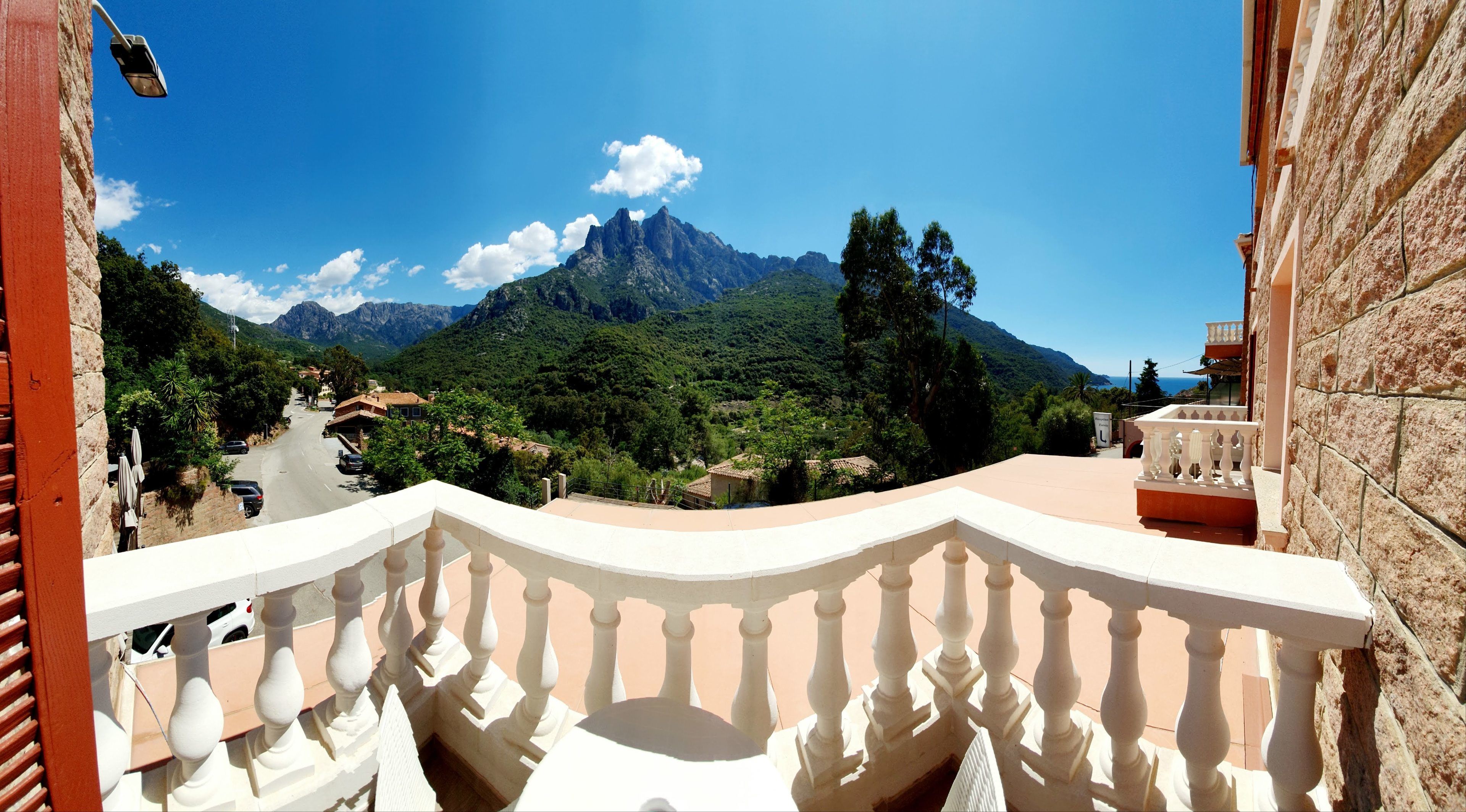 superior double room, mountain view, sea facing | balcony view