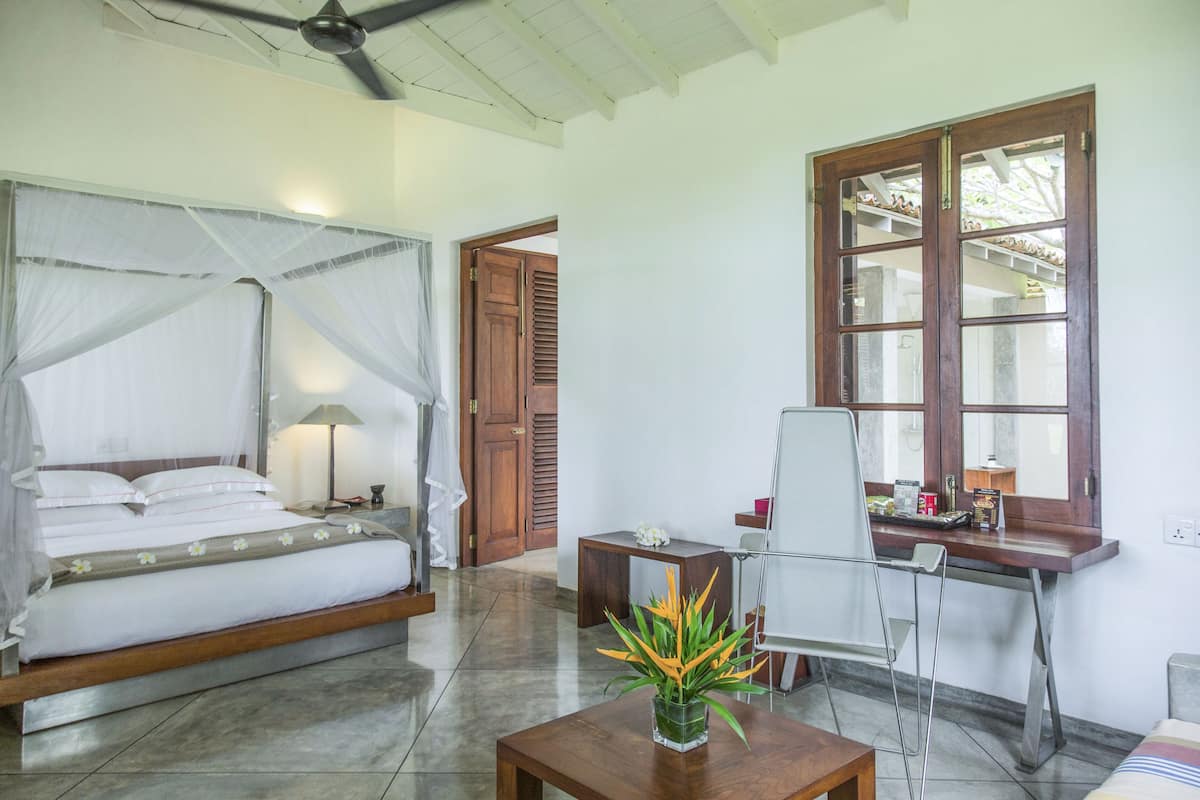 Egyptian cotton sheets, premium bedding, memory-foam beds, minibar