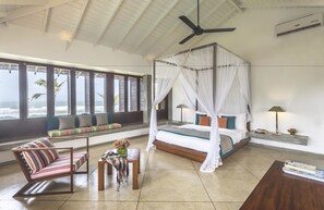 Suíte superior, vista para o mar | Roupas de cama de algodão egípcio, roupas de cama premium