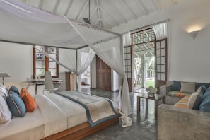 Suite, Pool View | Egyptian cotton sheets, premium bedding, memory-foam beds, minibar - The Frangipani Tree By Edwards Collection (Unawatuna)