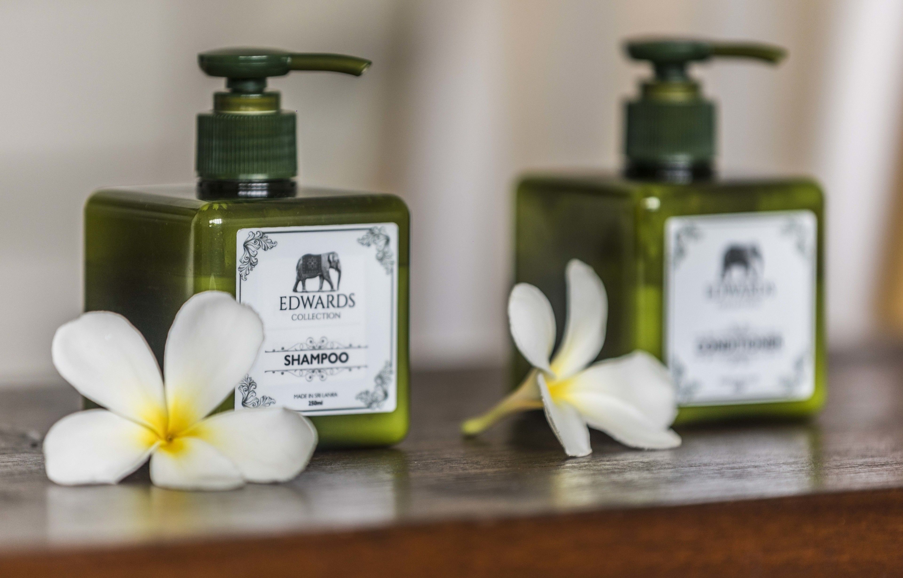 free toiletries, hair dryer, towels