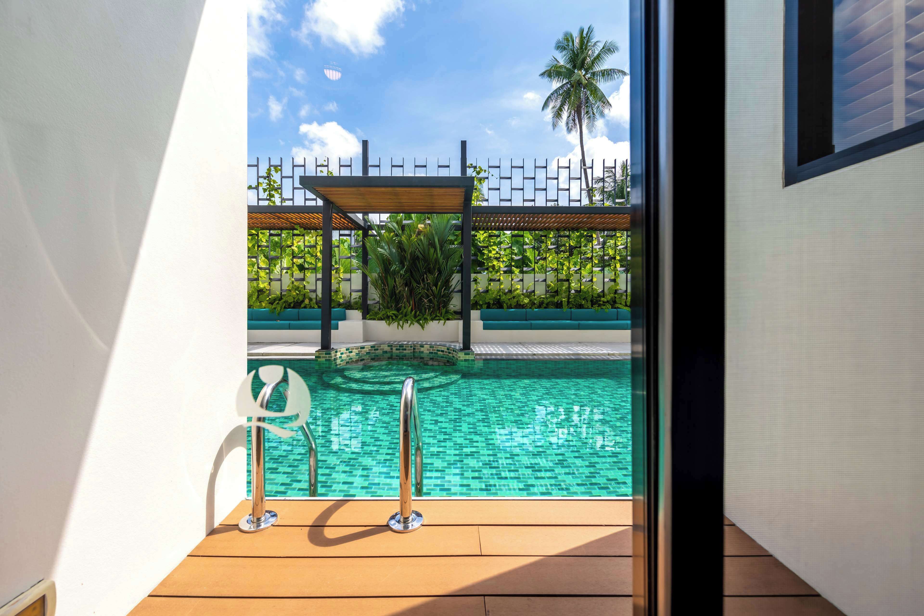 Quarto duplo luxo, acesso à piscina | Vista do quarto