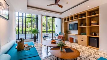 Grand Suite, 1 King Bed with Sofa bed (Surin) | Minibar, in-room safe, blackout drapes, iron/ironing board