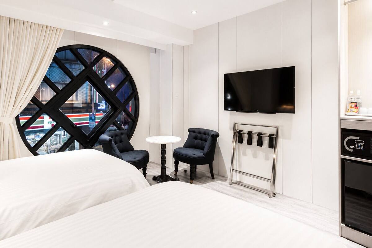Chambre avec lits jumeaux | Vue de la chambre