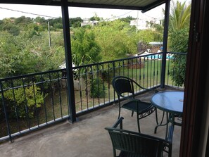 Appartement, 2 chambres, vue jardin | Balcon