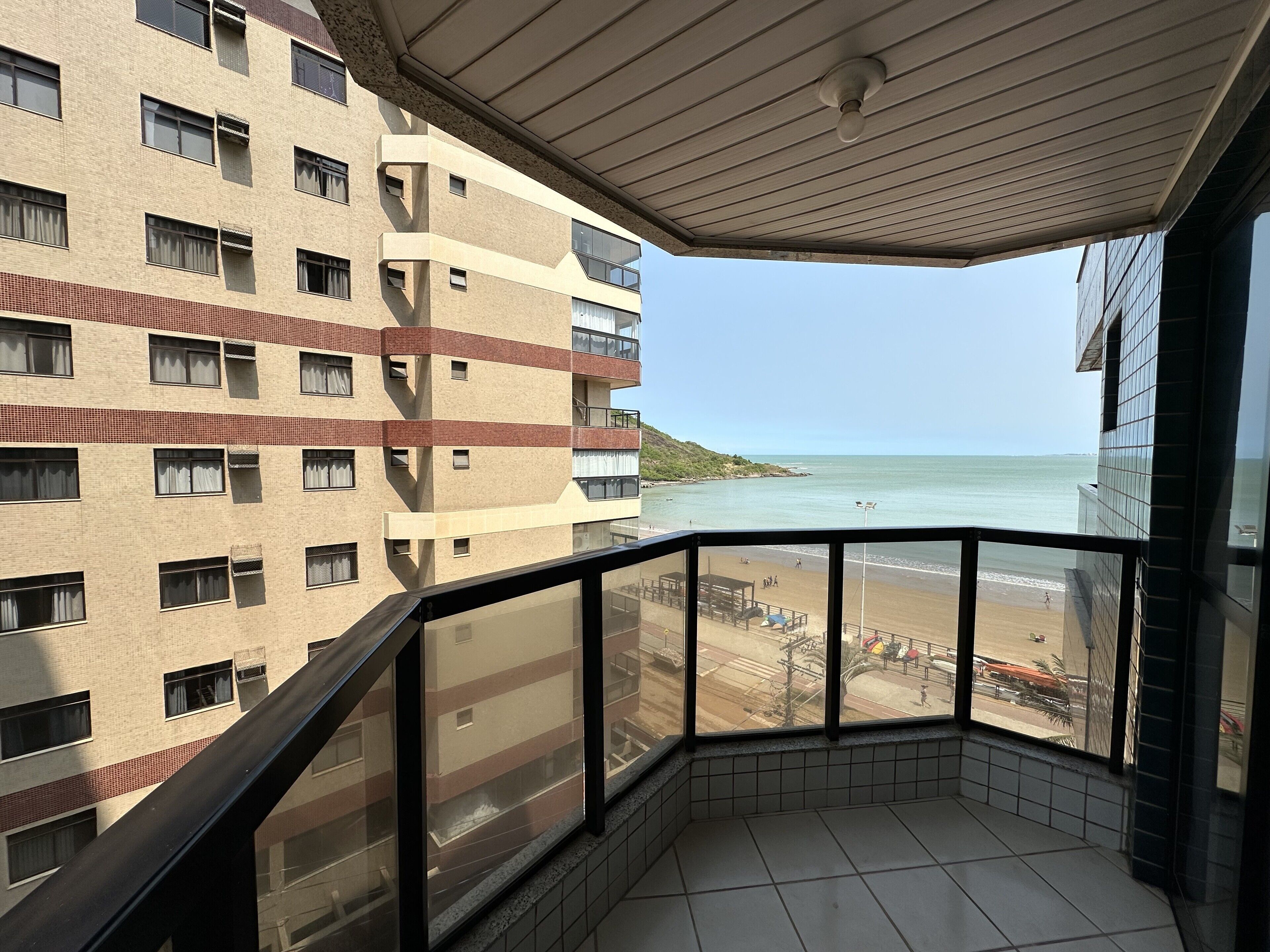 Apartamento grand, 3 quartos, vista parcial para o mar | Varanda coberta