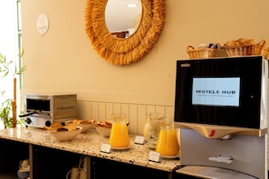 Daily buffet breakfast (EUR 12 per person)
