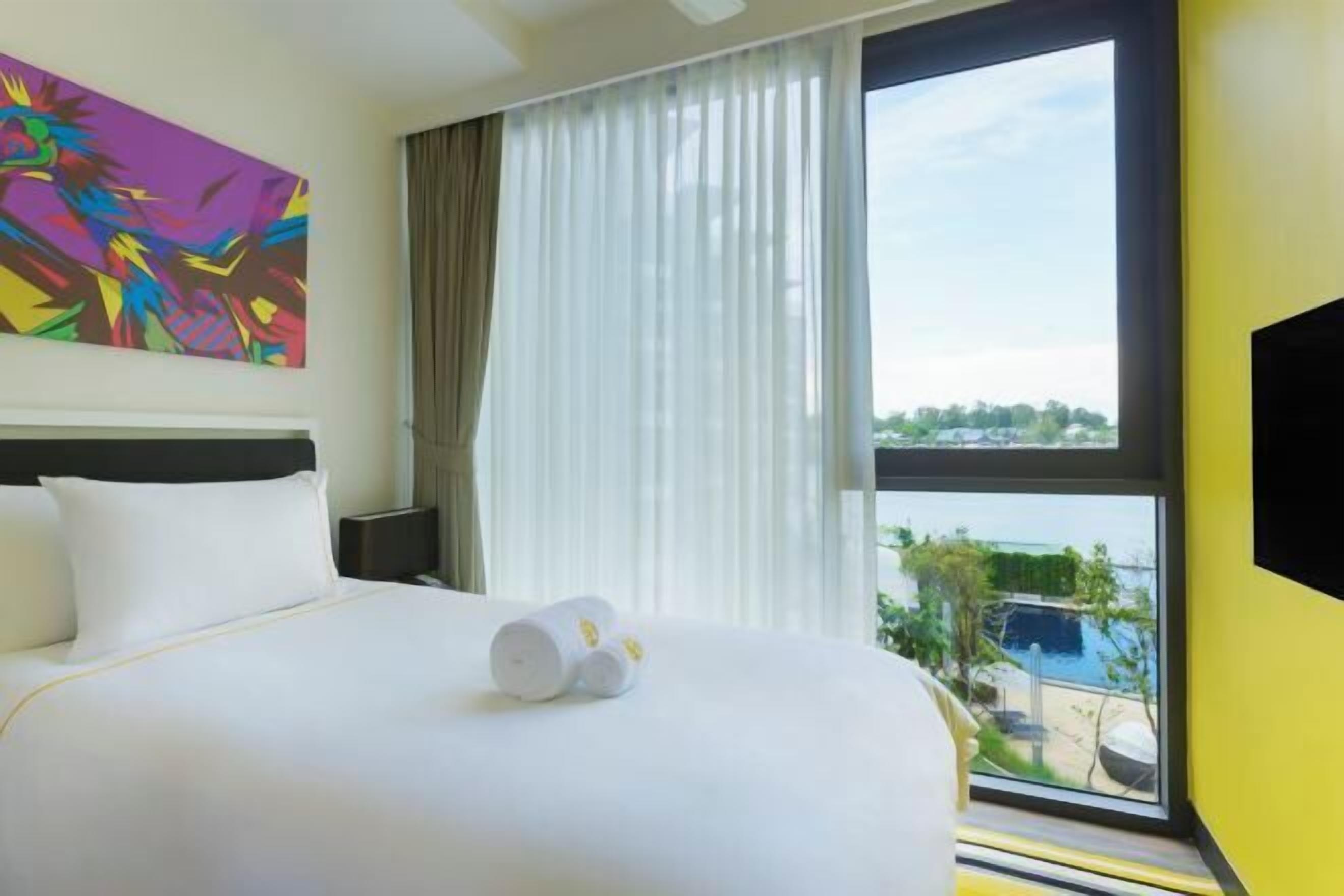 In-room safe, desk, laptop workspace, blackout curtains