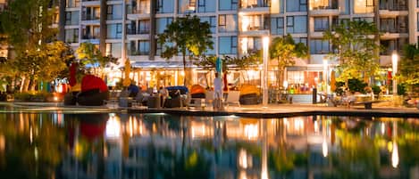 Front of property - evening/night