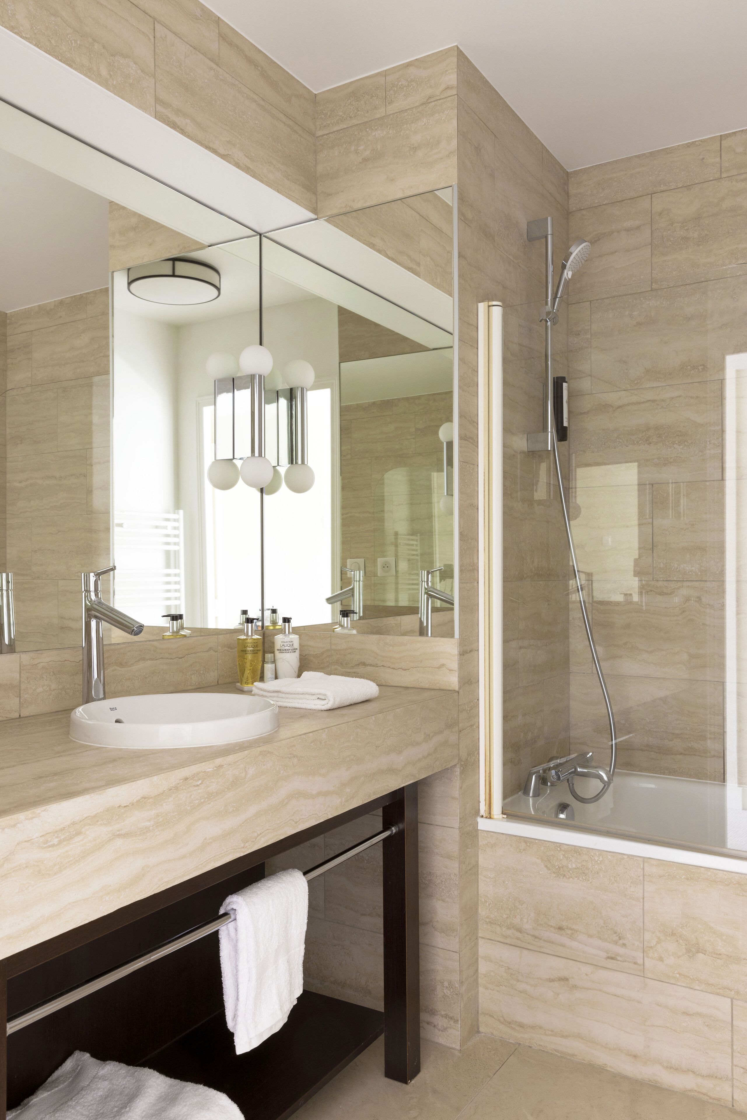 free toiletries, hair dryer, towels