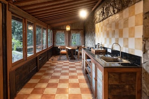 Deluxe Villa, 2 Bedrooms, Bathtub, Pool View | Private kitchen | Fridge, electric kettle - Bali Bohemia (Ubud)