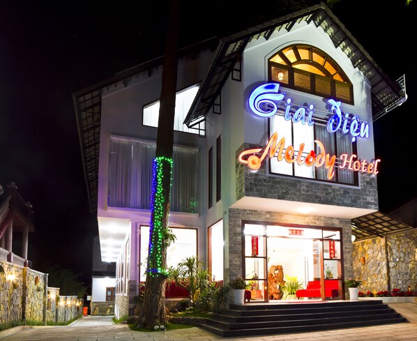 Front of property – evening/night