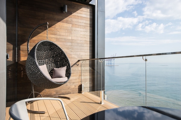 Habitación Deluxe, lanai, vista al mar | Vista a la playa o el mar