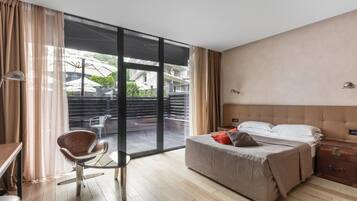 Standard Double or Twin Room, Terrace | Premium bedding, minibar, in-room safe, desk
