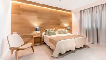 1 habitación, caja de seguridad en la habitación y cortinas blackout