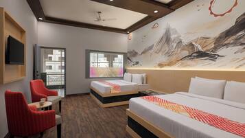 Family Quad Room -2 King Beds | In-room safe, desk, iron/ironing board, rollaway beds