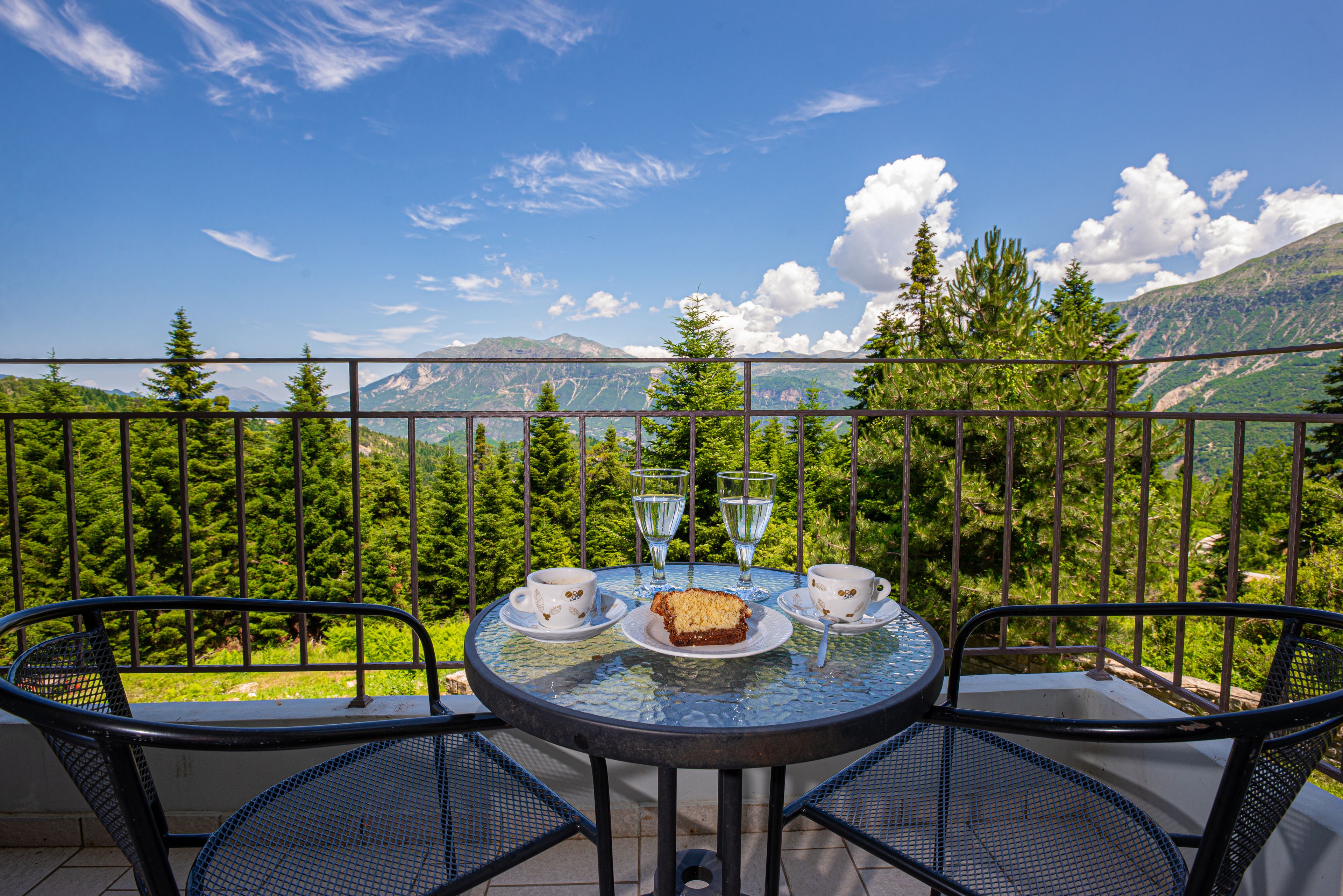 double or twin room, mountain view | terrace/patio