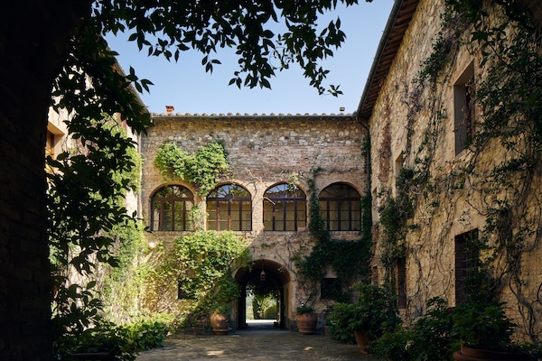 Outdoor wedding area