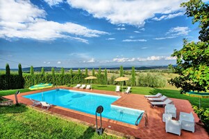 Outdoor pool, a rooftop pool