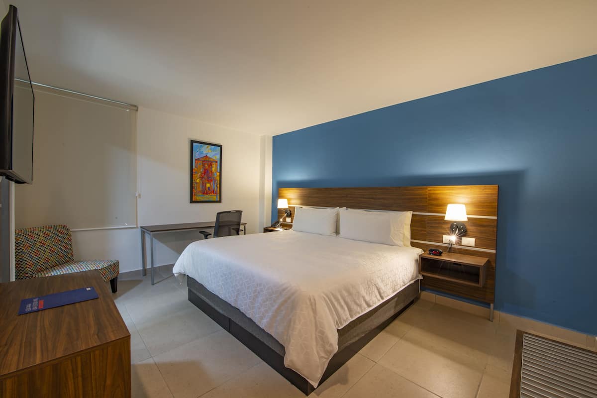 In-room safe, desk, laptop workspace, blackout drapes