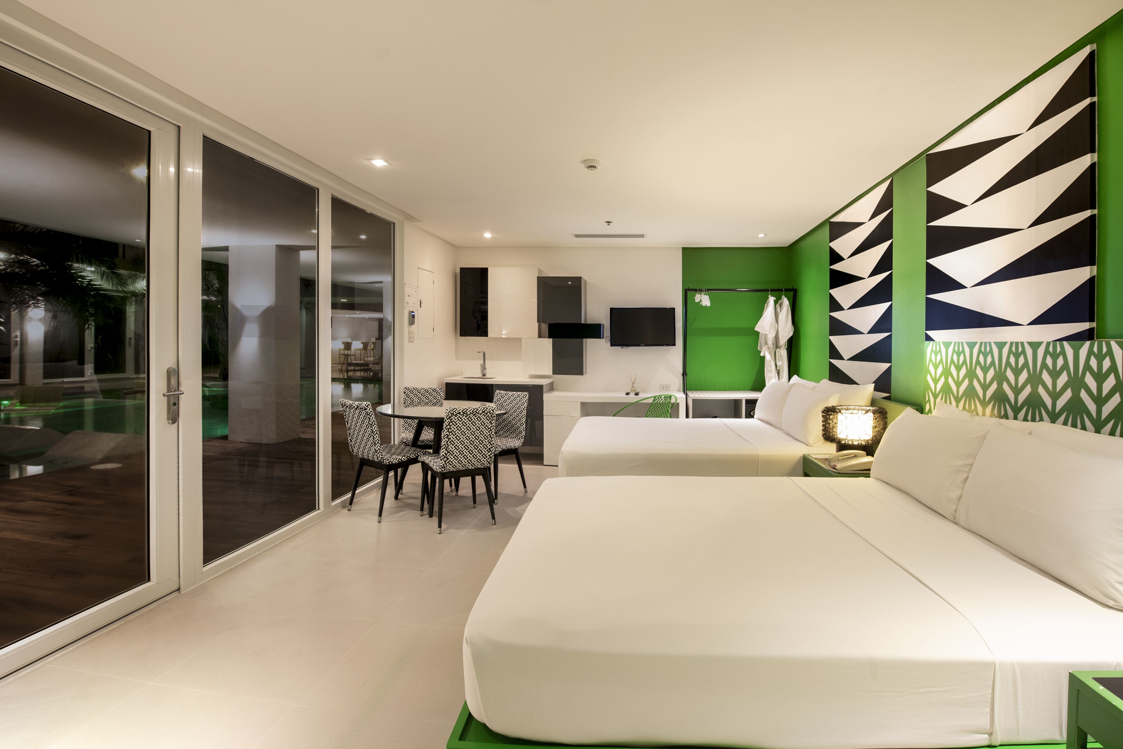 superior deluxe room | in-room safe, desk, laptop workspace, blackout curtains