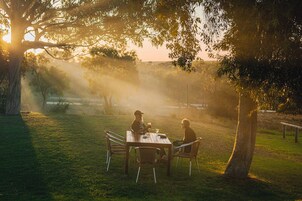 Breakfast, lunch and dinner served